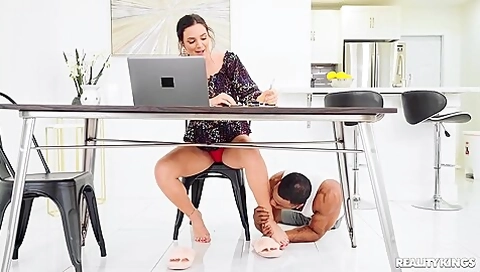 Mind-blowing Interracial Office Sex With - Mazee The Goat And Alice Visby