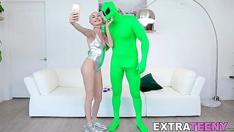 Riding Mister Aliens Celestial Dick Til His Cum Explodes