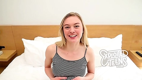 Tall Blonde In Trailer With Crazy Best Girl From 18+