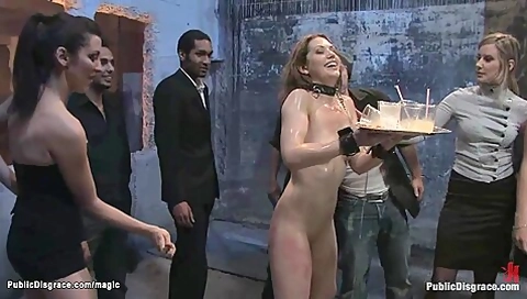 Bound Down On Knees Public Humiliated With Sarah Shevon