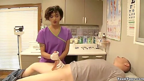 Sexy Nurse Cum Extraction