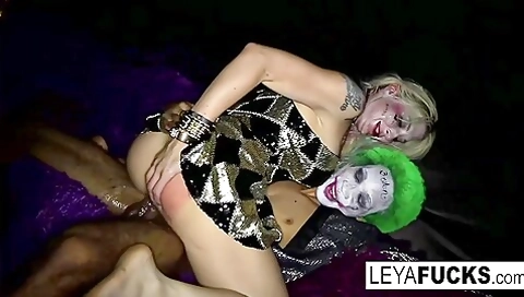 Tittied Leya Loves Taking Black Cock - Leya Falcon